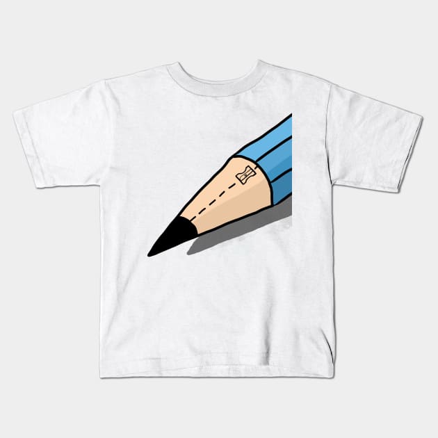 sharpen here Kids T-Shirt by gazonula